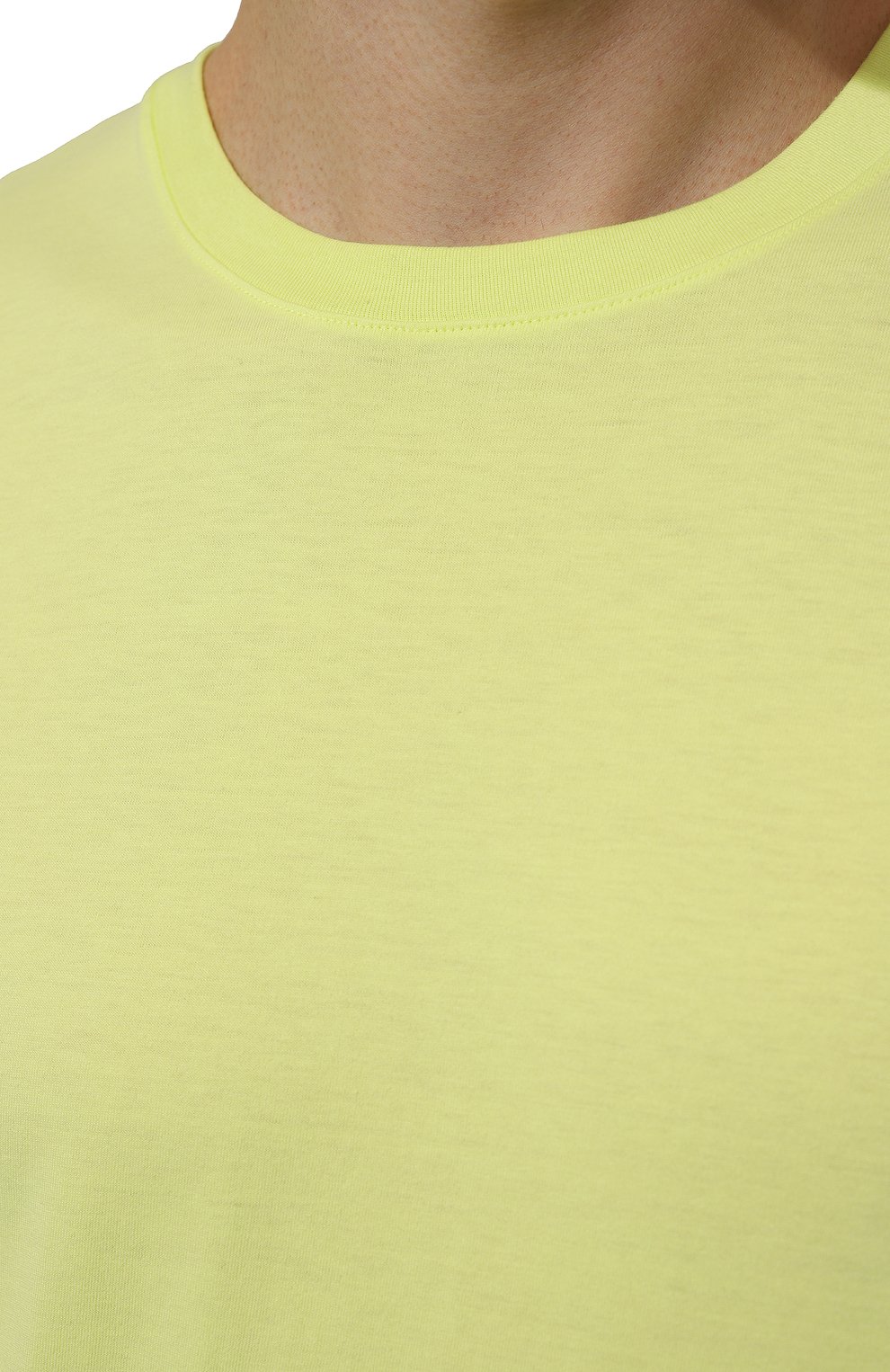 Хлопковая футболка HANRO желтого цвета по цене 9660 руб., арт. 075050, фото 5 Хлопковая футболка HANRO, арт. 075050, фото 5