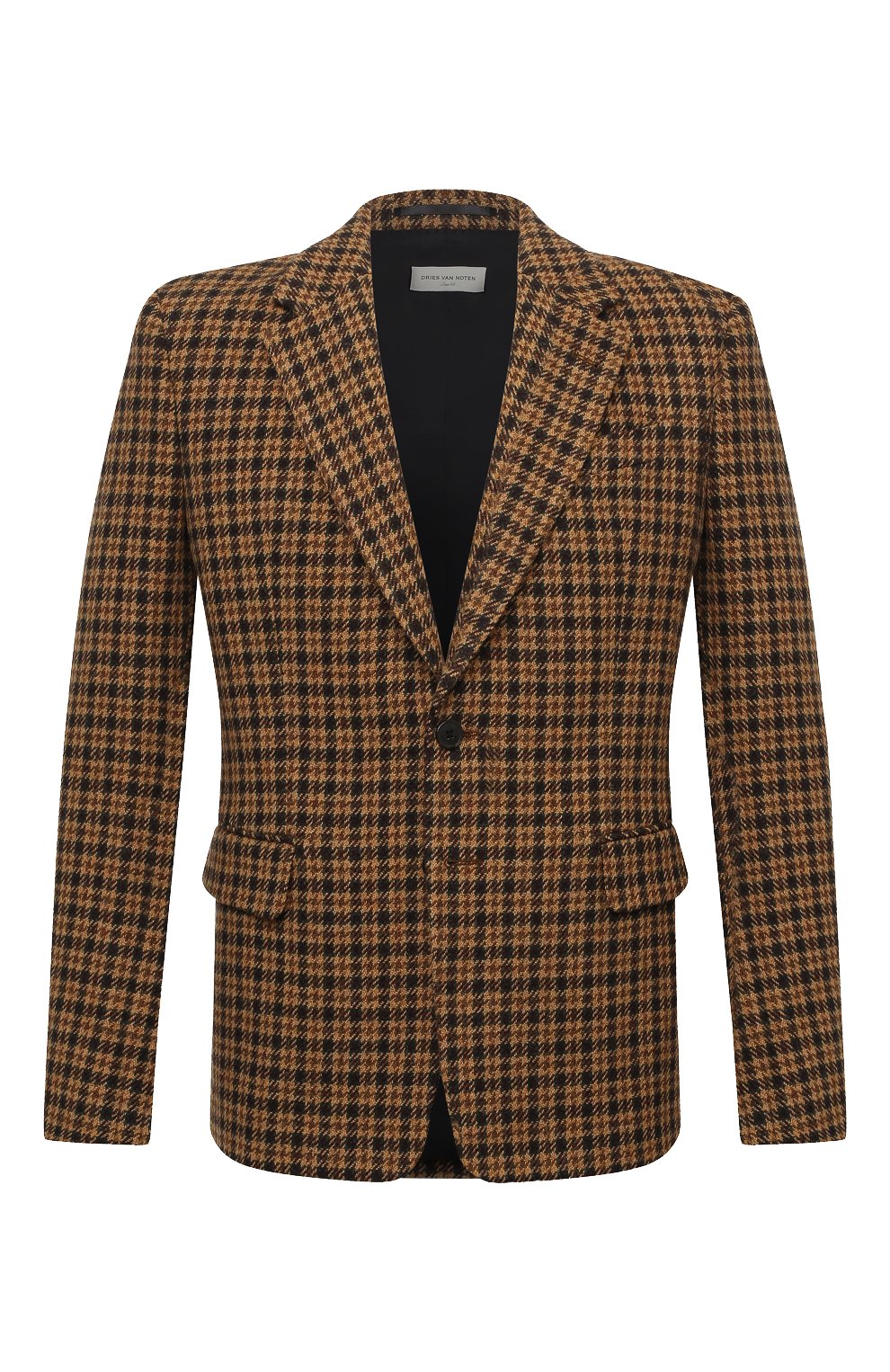 Шерстяной пиджак DRIES VAN NOTEN светло-коричневого цвета по цене 87850 руб., арт. 202-20429-1189, фото 1 Шерстяной пиджак DRIES VAN NOTEN, арт. 202-20429-1189, фото 1