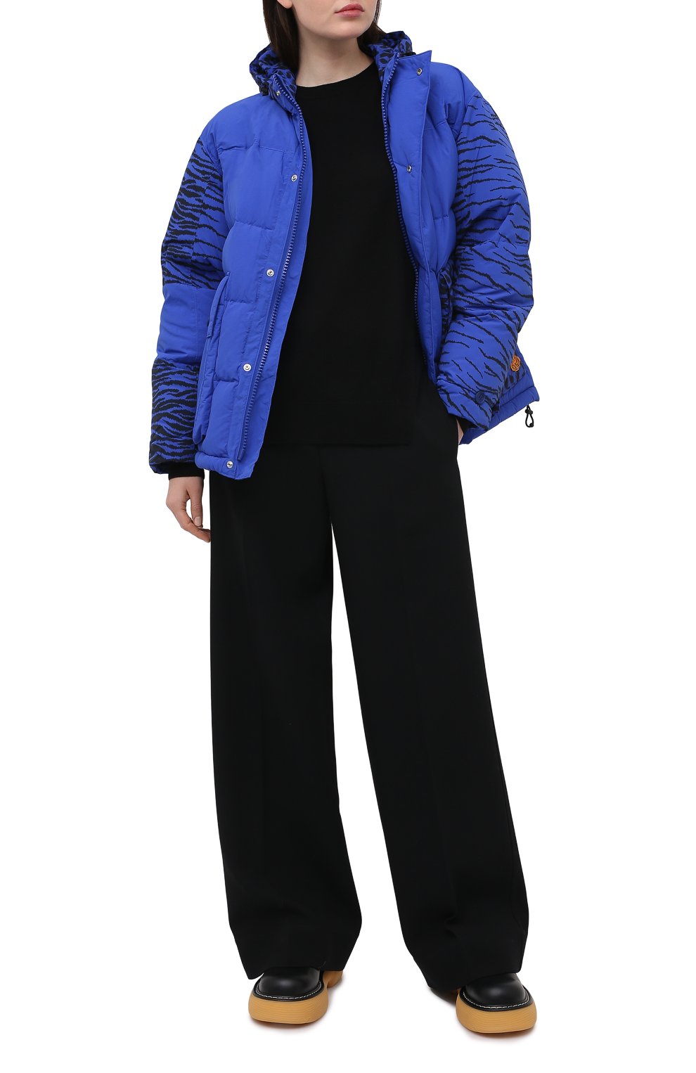 Пуховая куртка KENZO синего цвета по цене 89550 руб., арт. FB520U0739KD, фото 2 Пуховая куртка KENZO, арт. FB520U0739KD, фото 2