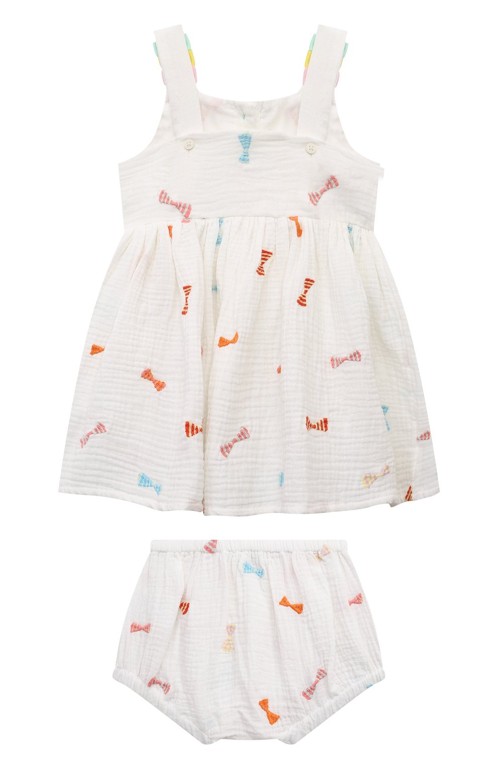 Комплект из платья и шорт STELLA MCCARTNEY молочного цвета по цене 10850 руб., арт. TU1232, фото 2 Комплект из платья и шорт STELLA MCCARTNEY, арт. TU1232, фото 2