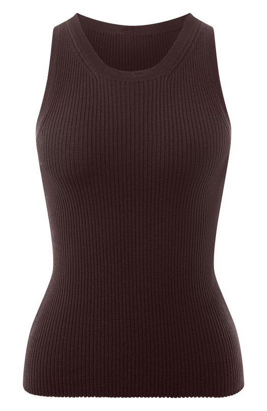 Шерстяная майка Petar Petrov F24K27 Коричневый F24K27