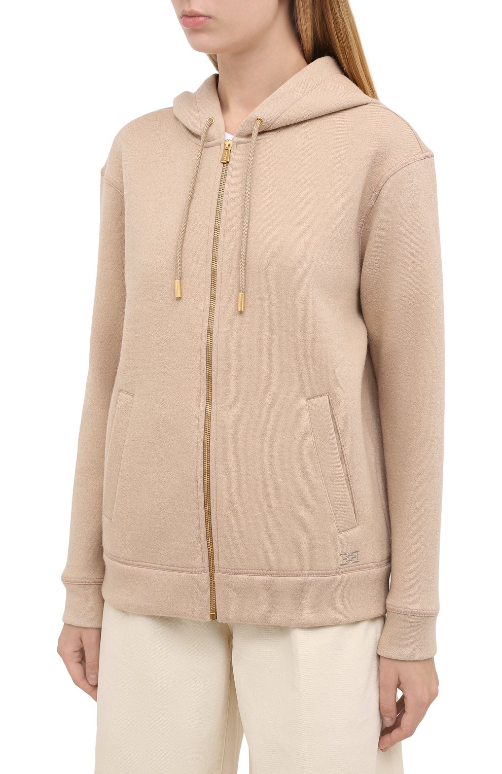 Шерстяной кардиган BALLY бежевого цвета по цене 61650 руб., арт. L5BA484F-9S193/130, фото 3 Шерстяной кардиган BALLY, арт. L5BA484F-9S193/130, фото 3