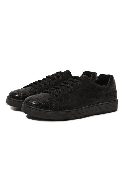 Мужские кеды из кожи каймана PRADA, арт. 4E3370-XNL-F0002