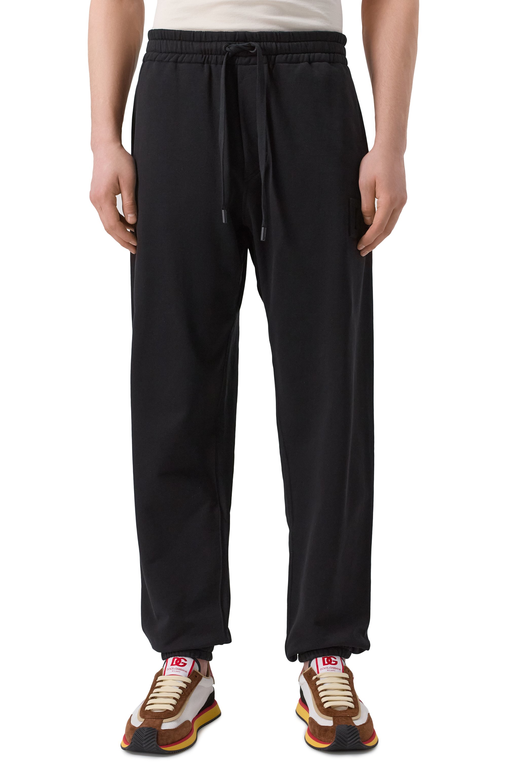 Хлопковые джоггеры DOLCE & GABBANA, арт. GP0G4Z/G702S, фото 3