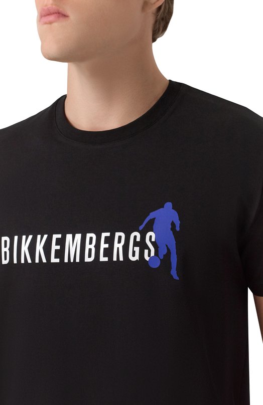 Хлопковая футболка Dirk Bikkembergs BMT1237 Чёрный  BMT1237 Фото 5
