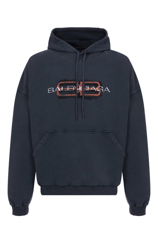 Хлопковое худи Balenciaga 850349/TTVD7 Чёрный 850349/TTVD7