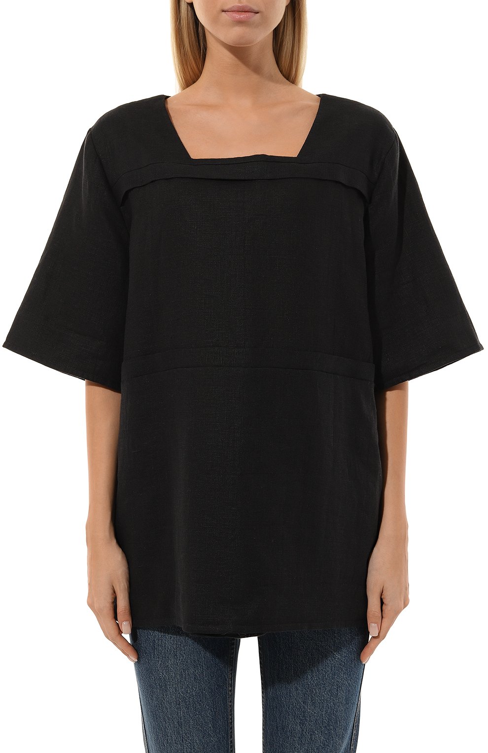 Двустороннее платье из хлопка и льна MIDGARD PARIS, арт. F1-DR3-BK, фото 6