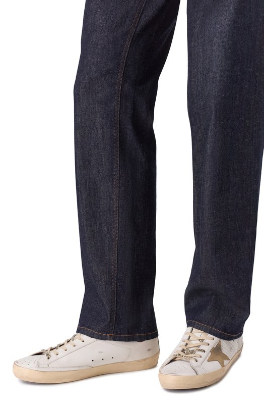 Кожаные кеды Super-Star Golden Goose Deluxe Brand GMF00101.F006611 Белый  GMF00101.F006611 Фото 3