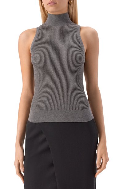 Топ из шелка и шерсти MAX MARA STUDIO, арт. CAMP0S, фото 3