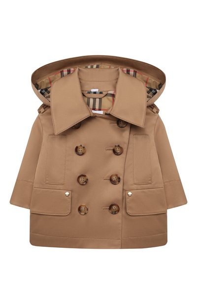 Хлопковый тренч с капюшоном BURBERRY, арт. 8041204/9M, фото 1