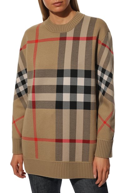 Пуловер BURBERRY бежевого цвета по цене 97600 руб., арт. 8039152, фото 3 Пуловер BURBERRY, арт. 8039152, фото 3