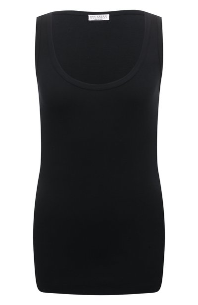 Женская хлопковая майка BRUNELLO CUCINELLI, арт. MPTC836S60