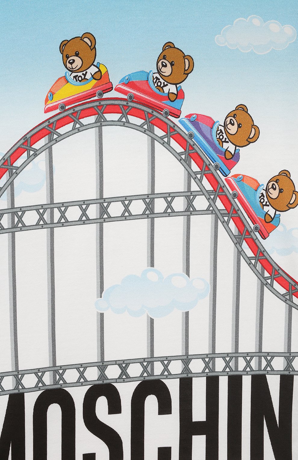 Хлопковая футболка MOSCHINO, арт. HPM03U/LAA23/10-14, фото 3