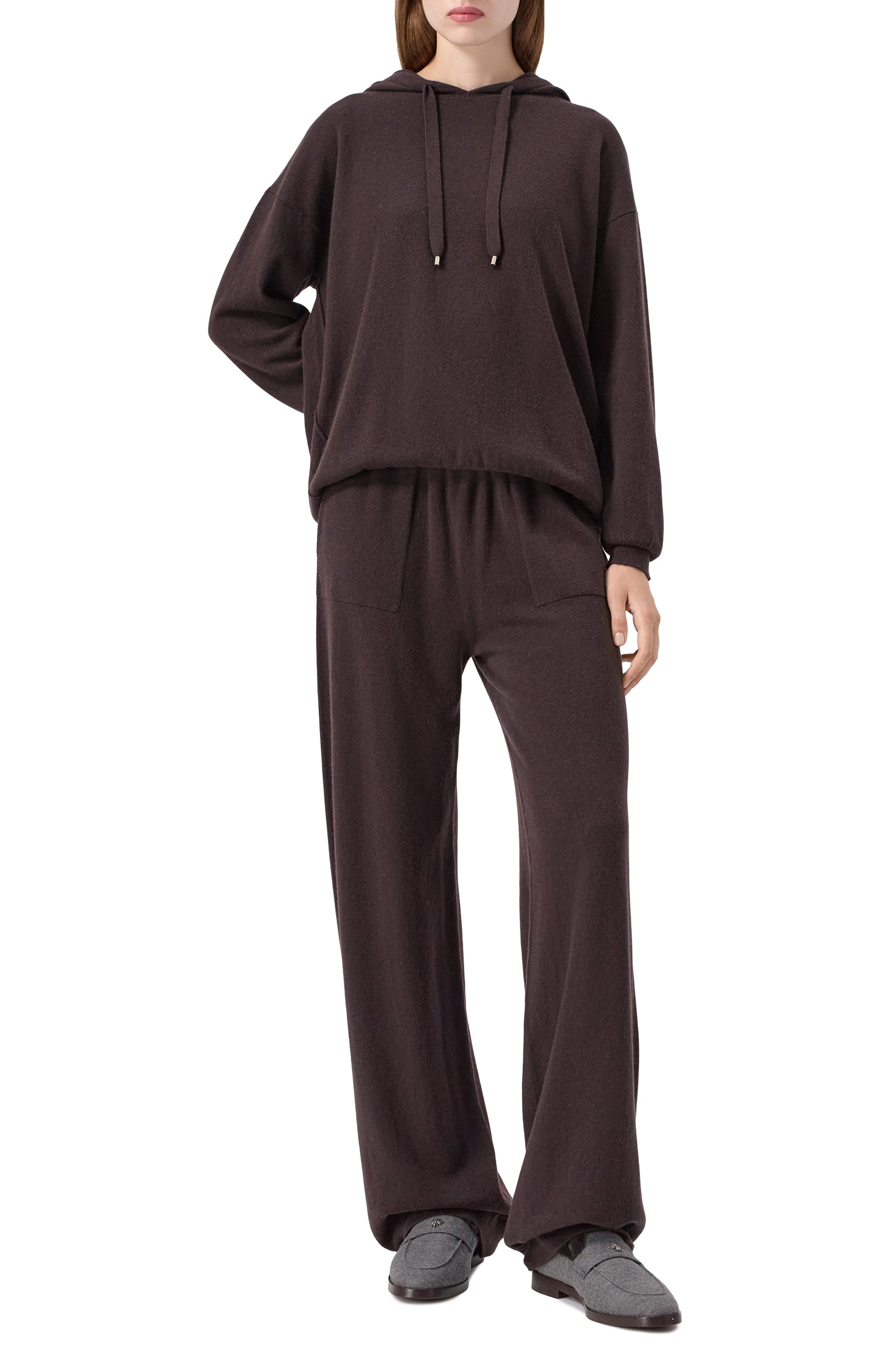 Текстильные лоферы BOUGEOTTE серого цвета по цене 121000 руб., арт. LFS-TESCAS/SHEAINP-GR, фото 2 Текстильные лоферы BOUGEOTTE, арт. LFS-TESCAS/SHEAINP-GR, фото 2