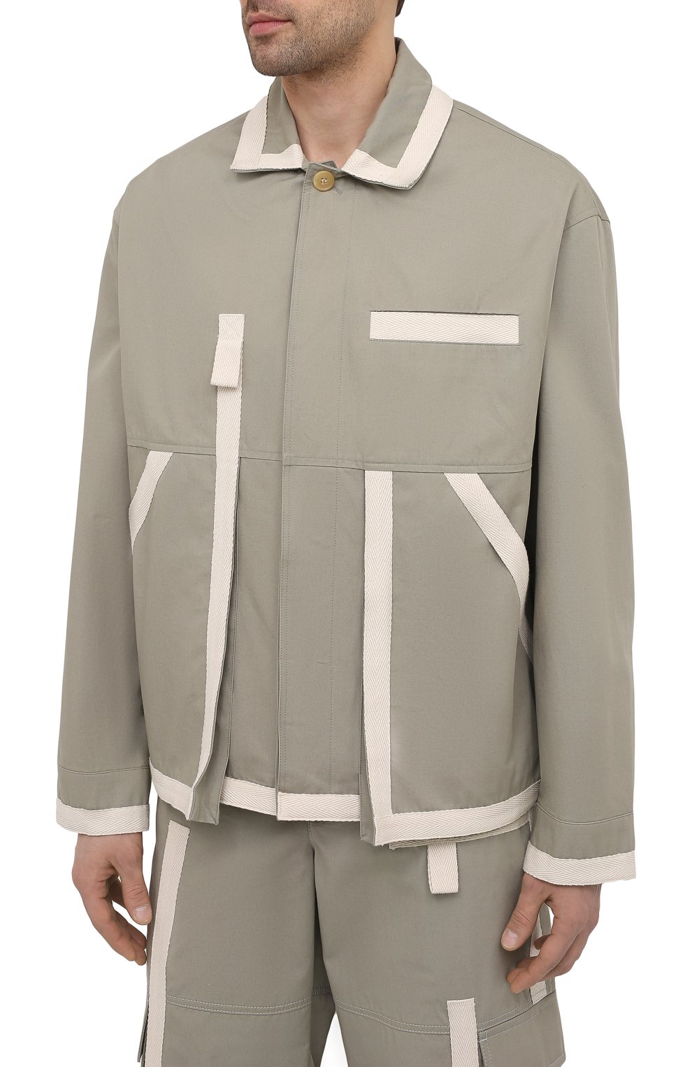 Хлопковая куртка JACQUEMUS, арт. 215BL03/101530, фото 3