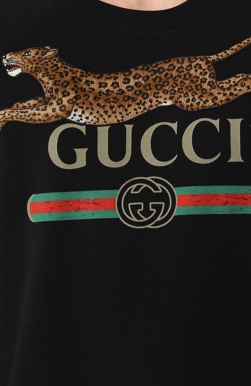 Хлопковый свитшот с принтом GUCCI, арт. 527743/X9X94, фото 5