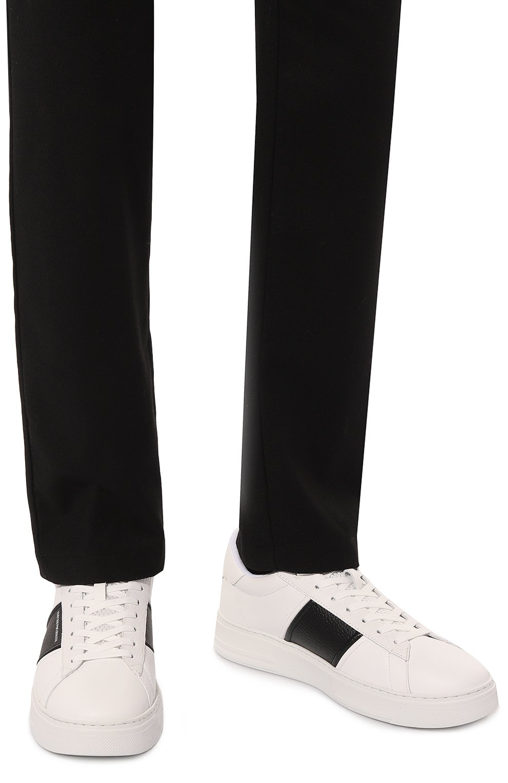 Кожаные кеды EMPORIO ARMANI, арт. X4X570/XN840, фото 3