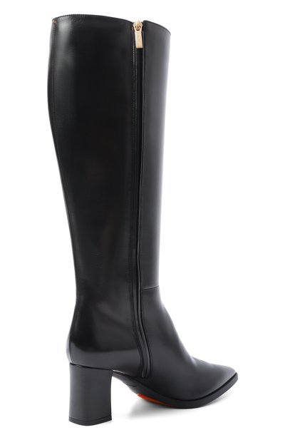 Кожаные сапоги SANTONI черного цвета по цене 162000 руб., арт. WSEG71881PC4HVGB, фото 5 Кожаные сапоги SANTONI, арт. WSEG71881PC4HVGB, фото 5