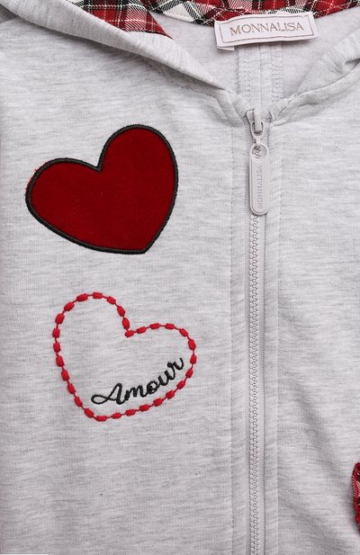 Хлопковая толстовка MONNALISA, арт. 39D804, фото 3