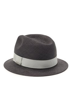 Мужская шляпа ZEGNA темно-коричневого цвета, арт. Z9I13/B9P | Фото 2 (Материал: Текстиль, Растительное волокно; Нос: Не проставлено; Материал сплава: Проставлено)