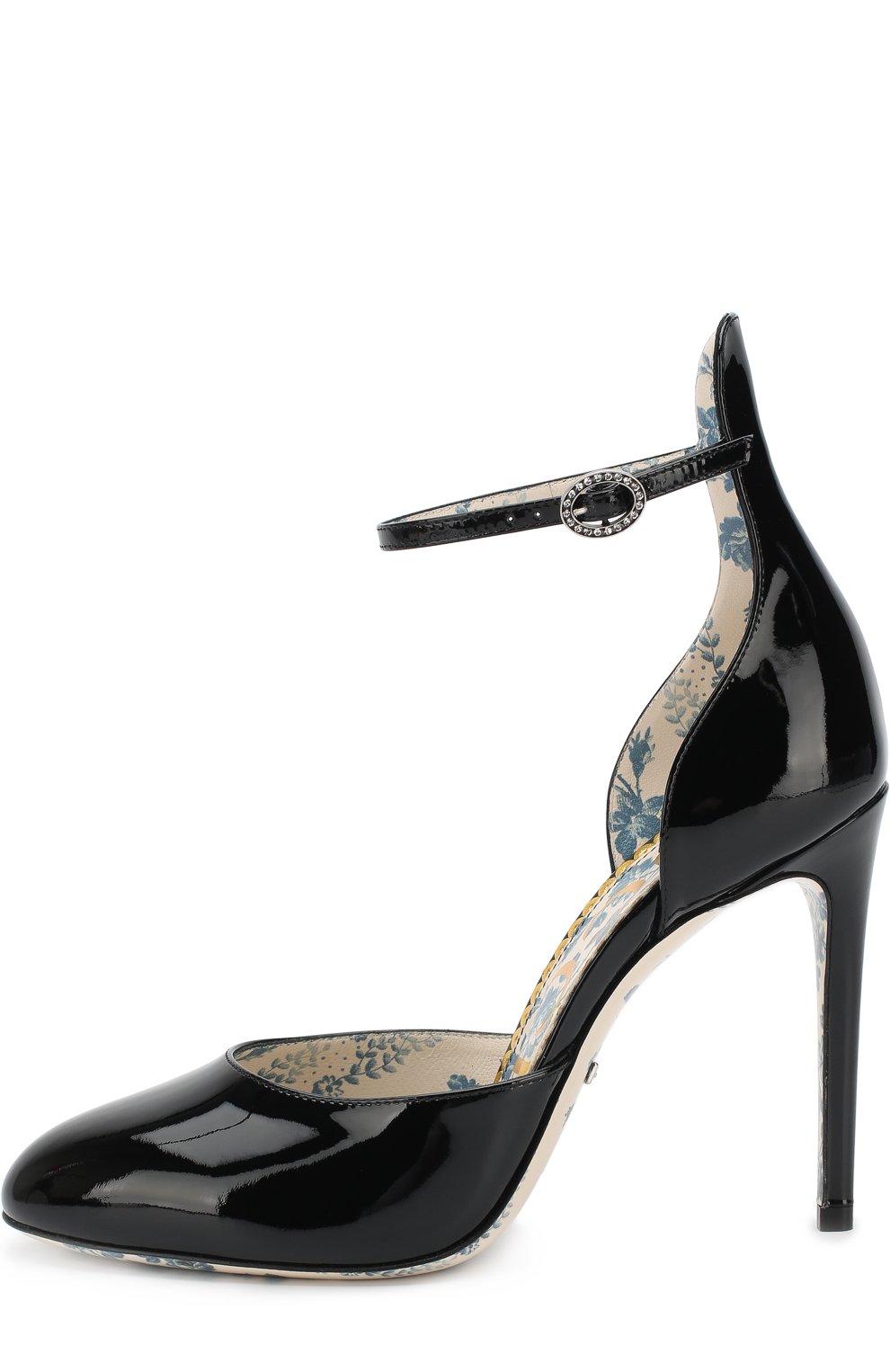 Лаковые туфли с ремешком на шпильке GUCCI, арт. 512447/BNC00, фото 3