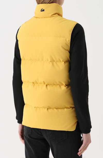 Пуховый стеганый жилет с логотипом бренда ARCTIC EXPLORER, арт. INDIG_YELLOW_W, фото 4
