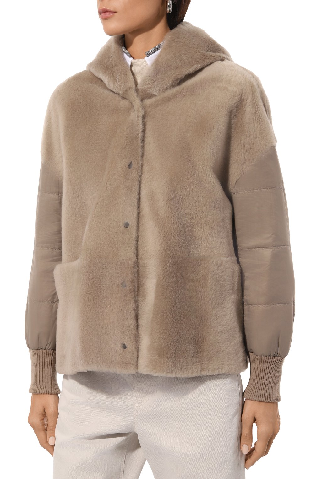 Двусторонняя куртка из овчины BRUNELLO CUCINELLI, арт. ME4327840, фото 6