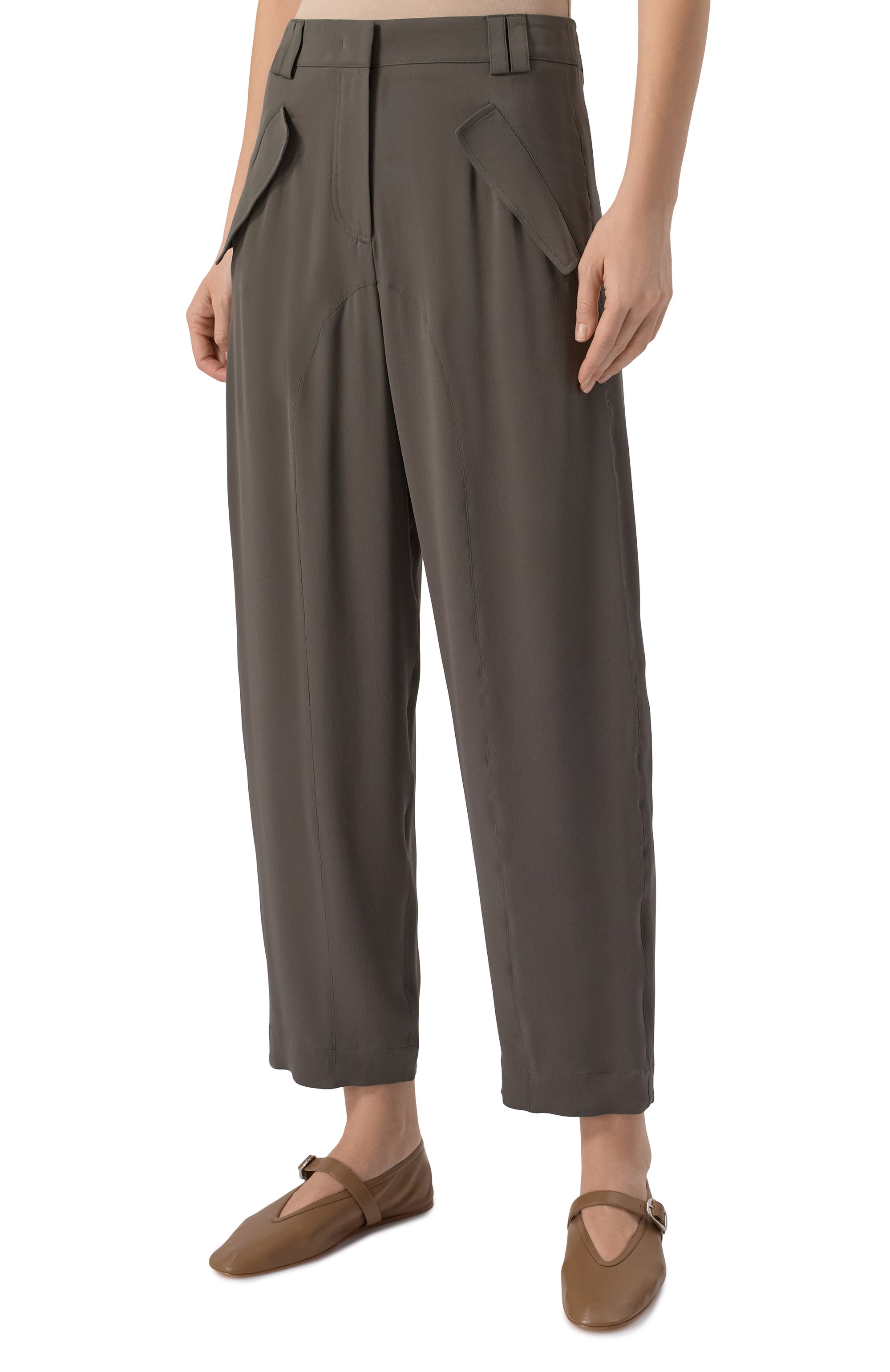 Шелковые брюки GIORGIO ARMANI, арт. GW000627/TE10814, фото 3