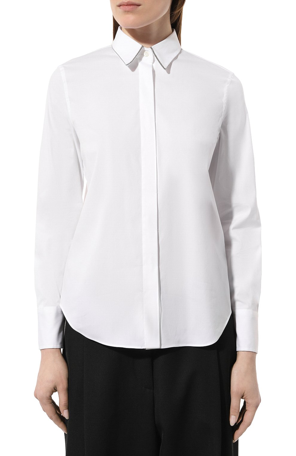 Хлопковая рубашка BRUNELLO CUCINELLI, арт. M0091B1367, фото 3