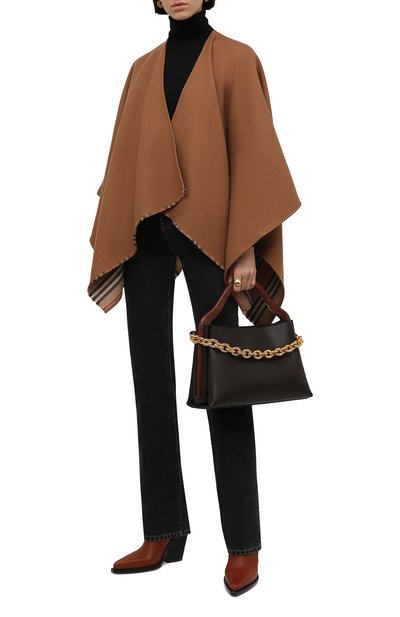 Шерстяная накидка charlotte BURBERRY, арт. 8015654, фото 2