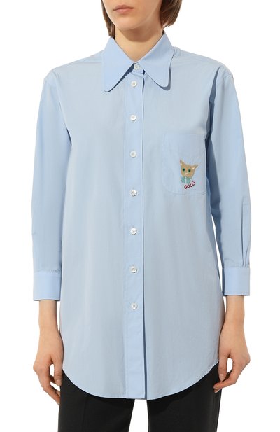 Хлопковая рубашка GUCCI, арт. 661522 ZAG5I, фото 3