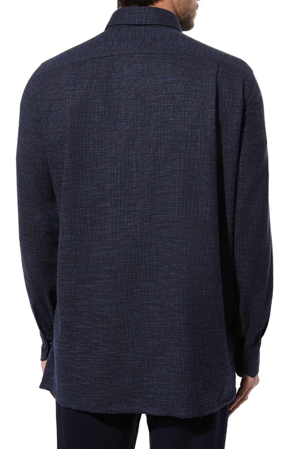 Рубашка из шерсти и шелка KITON, арт. UMC016K0643C, фото 4