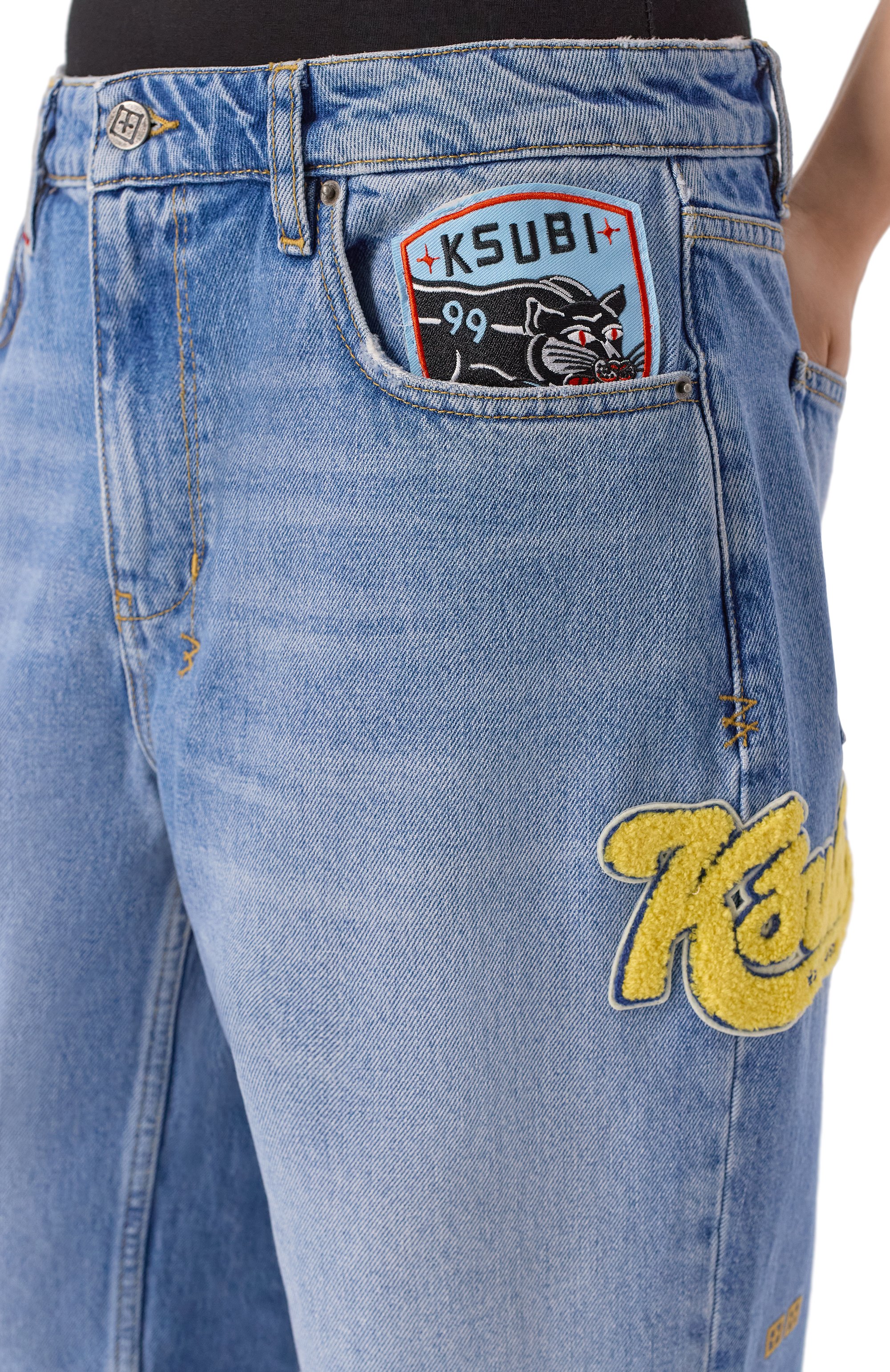 Джинсы the low rider horizon patch KSUBI, арт. WFA25DJ009, фото 5