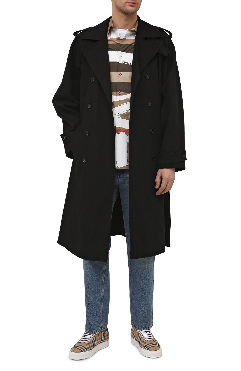 Текстильные кеды BURBERRY, арт. 8038185, фото 2