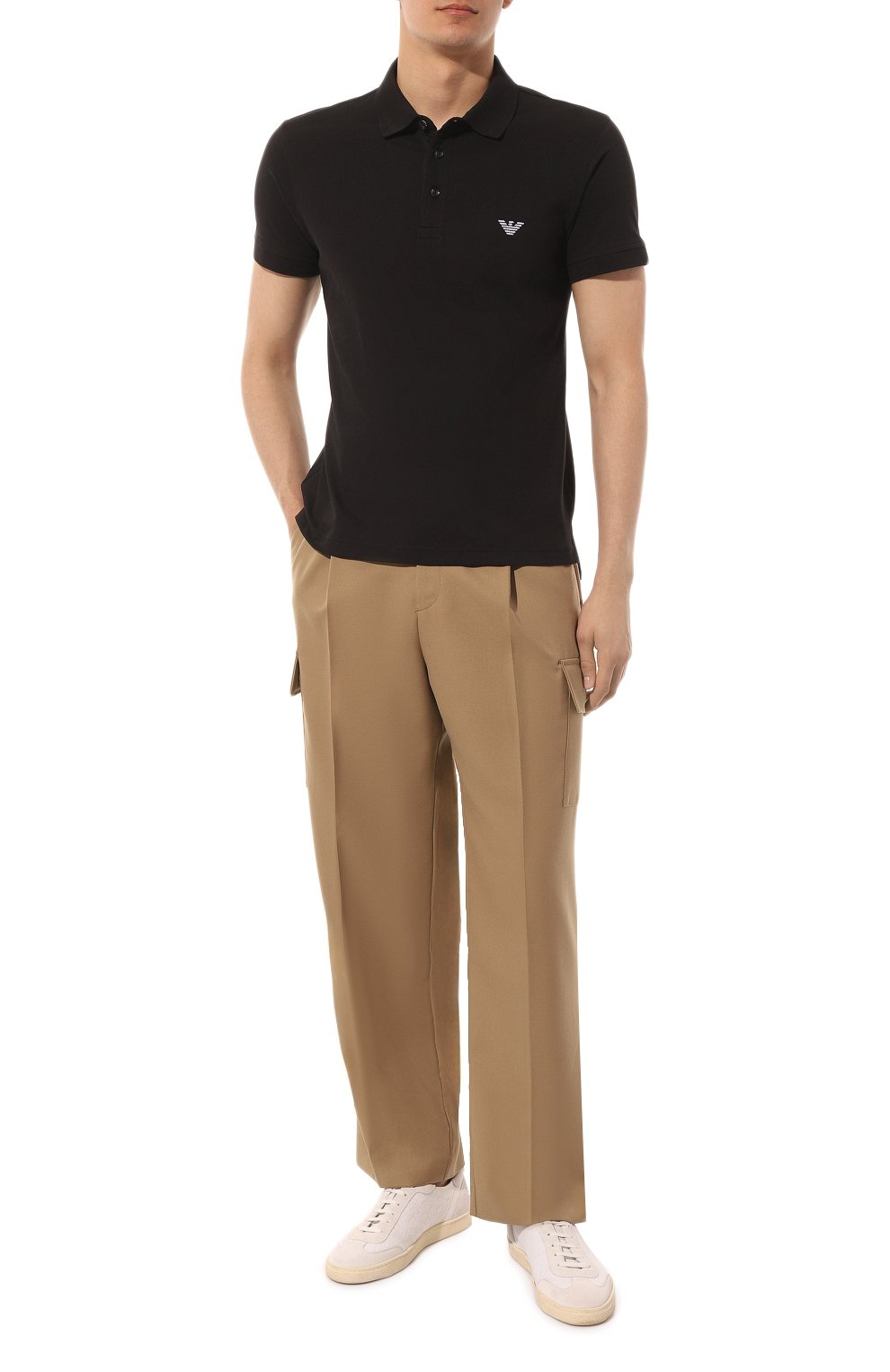 Хлопковое поло EMPORIO ARMANI, арт. 211804/4R461, фото 2