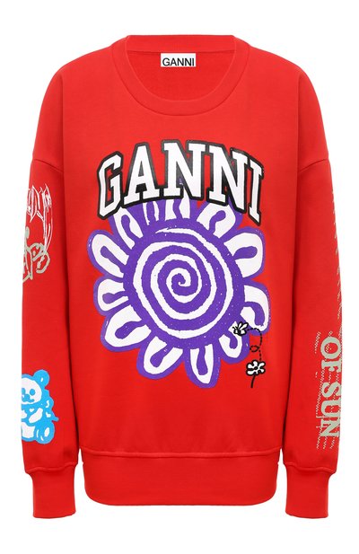 Женский хлопковый свитшот GANNI, арт. T3777