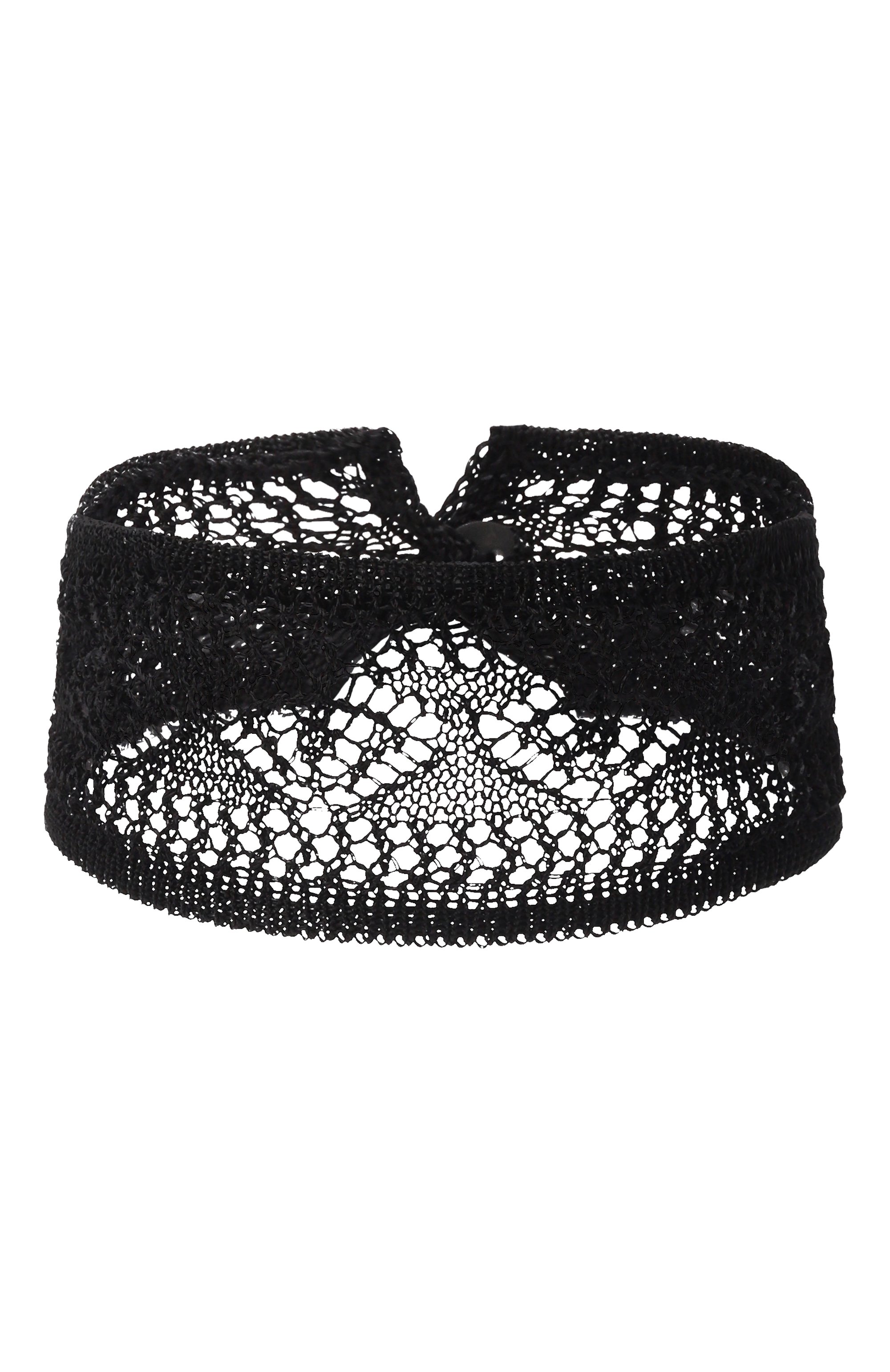 Чокер из вискозы ISABEL BENENATO черного цвета по цене 9950 руб., арт. DA03S26, фото 1 Чокер из вискозы ISABEL BENENATO, арт. DA03S26, фото 1