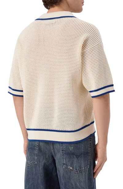 Хлопковое поло DSQUARED2 кремового цвета по цене 78600 руб., арт. S74HA1598/D13194, фото 4 Хлопковое поло DSQUARED2, арт. S74HA1598/D13194, фото 4