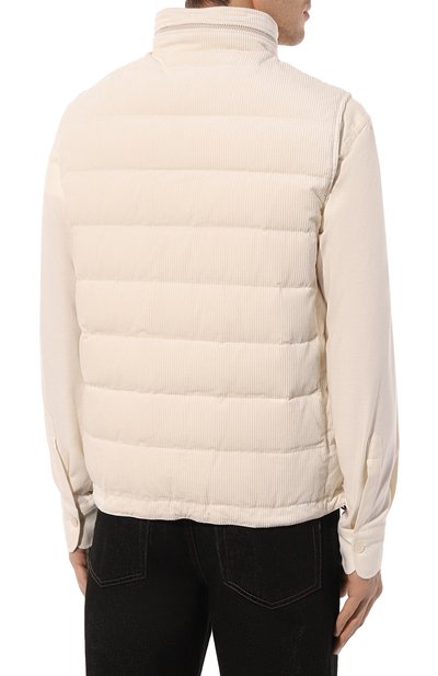 Пуховый жилет из вельвета BRUNELLO CUCINELLI, арт. ML4631714, фото 4