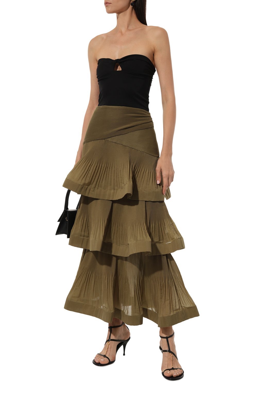 Юбка ZIMMERMANN хаки цвета по цене 99500 руб., арт. 4891SRS24, фото 2 Юбка ZIMMERMANN, арт. 4891SRS24, фото 2