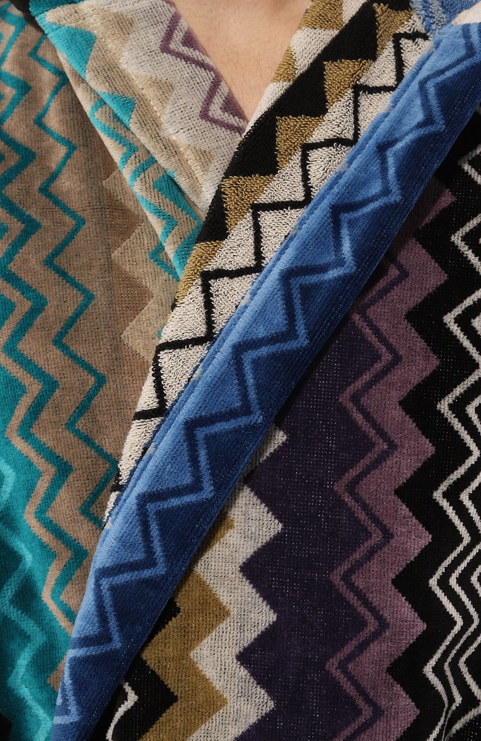 Хлопковый халат MISSONI разноцветного цвета по цене 37350 руб., арт. 1G3AC99708, фото 5 Хлопковый халат MISSONI, арт. 1G3AC99708, фото 5