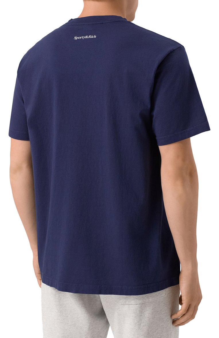 Хлопковая футболка sporty & rich x ucla SPORTY AND RICH, арт. T0043615639BL106, фото 1