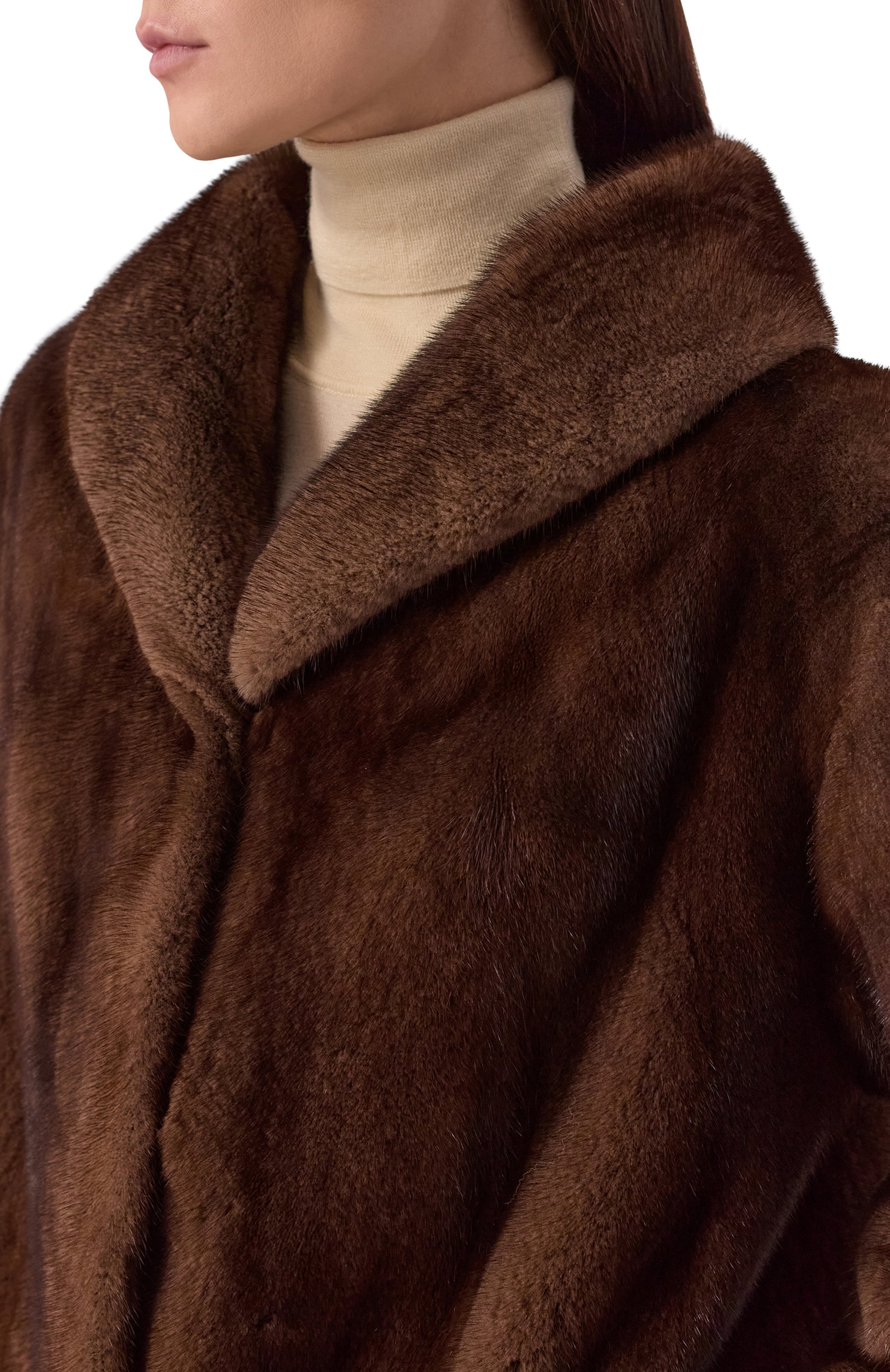 Шуба из норки GIULIA GURMAN, арт. 2503DB, фото 5