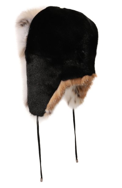 Меховая шапка-ушанка из рыси и норки VICTORIA KUSENKOVA разноцветного цвета по цене 336600 руб., арт. 092806054094, фото 3 Меховая шапка-ушанка из рыси и норки VICTORIA KUSENKOVA, арт. 092806054094, фото 3