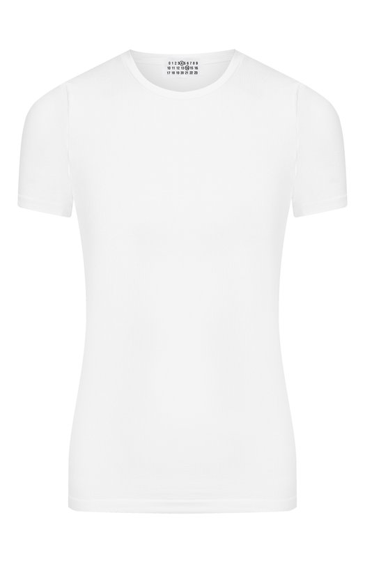 Хлопковая футболка MM6 MKMU40010 Белый MKMU40010