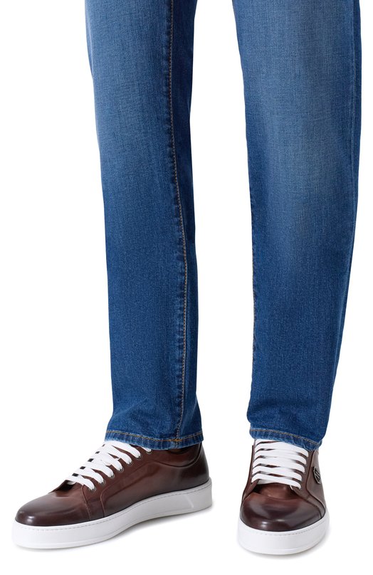 Кожаные кеды Elite Artioli 0T006/VT Коричневый  0T006/VT Фото 3