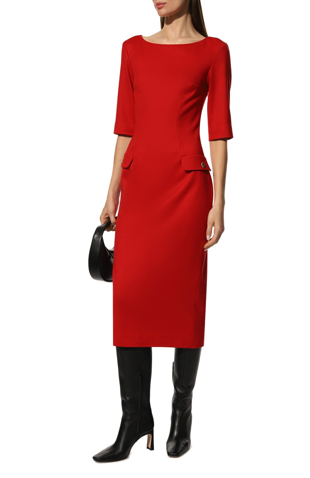 Платье ULYANA SERGEENKO красного цвета по цене 180000 руб., арт. ABM006FW22P 2148т22, фото 2 Платье ULYANA SERGEENKO, арт. ABM006FW22P 2148т22, фото 2