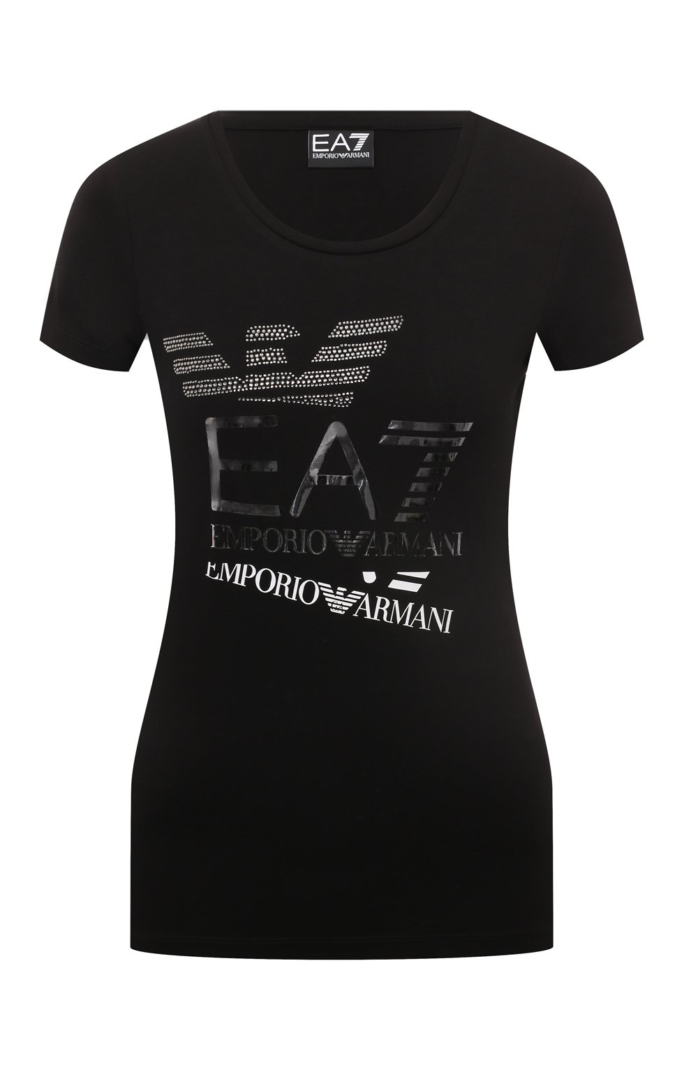 Хлопковая футболка EA7, арт. 6DTT17/TJQCZ, фото 1
