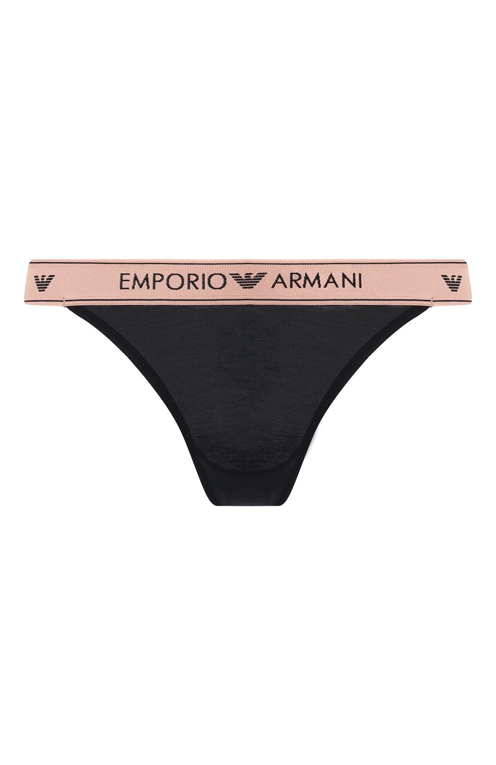 Трусы-стринги EMPORIO ARMANI темно-синего цвета по цене 4195 руб., арт. 163759/9A317, фото 1 Трусы-стринги EMPORIO ARMANI, арт. 163759/9A317, фото 1