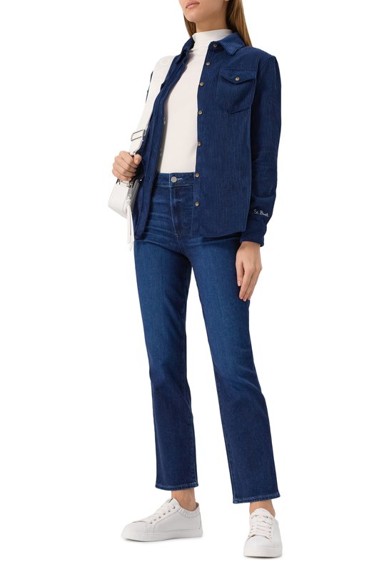 Вельветовая рубашка MC2 Saint Barth DEER/01773G Синий  DEER/01773G Фото 2